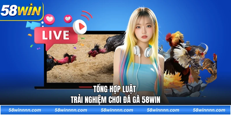 Tổng hợp luật trải nghiệm chơi đá gà 58WIN